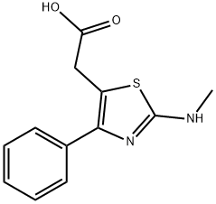 (2-Methylamino-4-phenyl-thiazol-5-yl)-acetic acid Structure