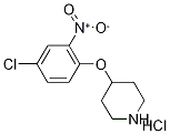 4-(4-Chloro-2-nitrophenoxy)piperidinehydrochloride 化学構造式