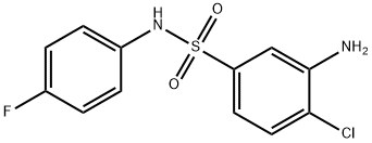 3-Amino-4-chloro-N-(4-fluorophenyl)-benzenesulfonamide Structure