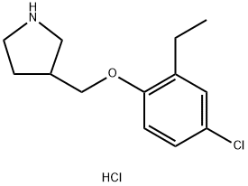 3-[(4-Chloro-2-ethylphenoxy)methyl]pyrrolidinehydrochloride|