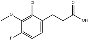 (2-Chloro-4-fluoro-3-methoxy)-3-phenylpropanoicacid Structure