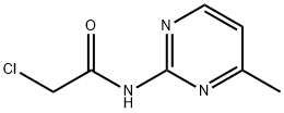 2-Chloro-N-(4-methyl-pyrimidin-2-yl)-acetamide 化学構造式