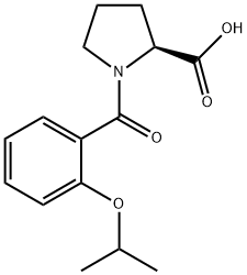 1-(2-Isopropoxy-benzoyl)-pyrrolidine-2-carboxylic acid Structure