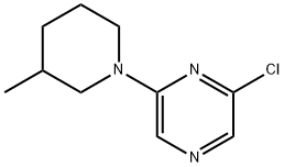 2-Chloro-6-(3-methyl-1-piperidinyl)pyrazine 结构式