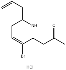 2-propanone, 1-[3-bromo-1,2,5,6-tetrahydro-6-(2-propenyl)- Structure