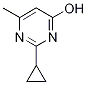 2-环丙基-6-甲基嘧啶-4-醇,,结构式