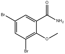 benzamide, 3,5-dibromo-2-methoxy-|3,5-二溴-2-甲氧基苯甲酰胺