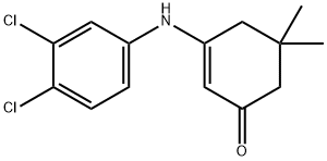 2-cyclohexen-1-one, 3-[(3,4-dichlorophenyl)amino]-5,5-dime Struktur