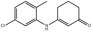 3-[(5-氯-2-甲基苯基)氨基]-1-环己-2-烯酮, 166883-90-5, 结构式