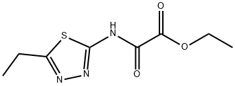 2-[(5-乙基-1,3,4-噻二唑-2-基)氨基]-2-氧代-乙酸乙酯,83244-97-7,结构式