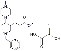 3-[1-苄基-4-(4-甲基哌嗪-1-基)哌啶-3-基]丙酸草酸甲酯 结构式