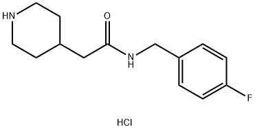 4-piperidineacetamide, N-[(4-fluorophenyl)methyl]- Structure