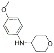 N-(4-甲氧苯基)四氢-2H-吡喃-4-胺盐酸盐, , 结构式