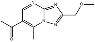 1-[2-(Methoxymethyl)-7-methyl[1,2,4]triazolo-[1,5-a]pyrimidin-6-yl]ethanone Structure