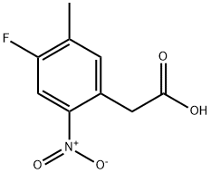 2-(4-Fluoro-5-methyl-2-nitrophenyl)acetic acid Structure