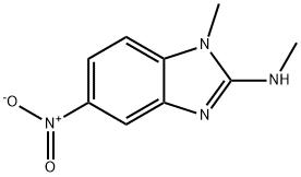 N,1-Dimethyl-5-nitro-1H-1,3-benzodiazol-2-amine Struktur