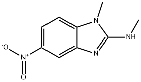 N,1-Dimethyl-5-nitro-1H-1,3-benzodiazol-2-amine Structure