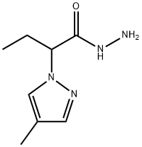 2-(4-甲基-1H-吡唑-1-基)丁酰肼 结构式