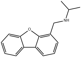 N-(Dibenzo[b,d]furan-4-ylmethyl)propan-2-amine hydrochloride Struktur