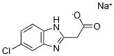 (5-Chloro-1H-benzoimidazol-2-yl)-acetic acid sodium salt Struktur