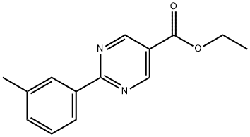 Ethyl 2-m-tolylpyrimidine-5-carboxylate 化学構造式