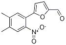 5-(4,5-二甲基-2-硝基苯基)-呋喃-2-甲醛, , 结构式