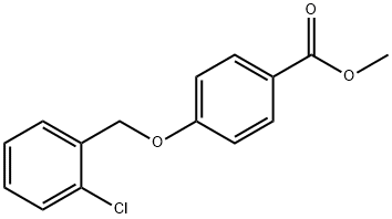 4-(2-氯苄基)氧基苯甲酸甲酯,128982-49-0,结构式