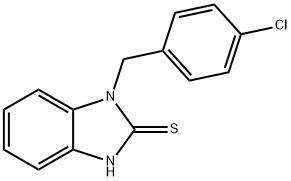 1-(4-Chlorobenzyl)-1H-benzimidazole-2-thiol Struktur