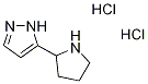 5-Pyrrolidin-2-yl-1H-pyrazole dihydrochloride Struktur