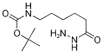 tert-Butyl (6-hydrazino-6-oxohexyl)carbamate 化学構造式