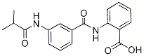 2-{[3-(Isobutyrylamino)benzoyl]amino}benzoic acid Structure