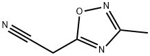 (3-Methyl-1,2,4-oxadiazol-5-yl)acetonitrile 化学構造式