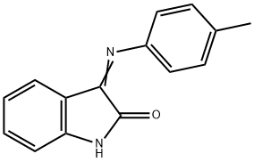 吲哚-2(3H)-酮,3-(4-甲苯基亚氨基)- 结构式