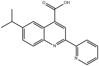6-Isopropyl-2-pyridin-2-ylquinoline-4-carboxylic acid Structure