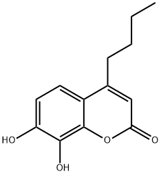 4-Butyl-7,8-dihydroxy-2H-chromen-2-one Struktur