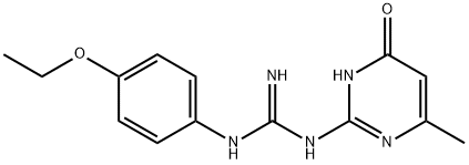 N-(4-Ethoxyphenyl)-N'-(6-methyl-4-oxo-1,4-dihydropyrimidin-2-yl)guanidine Structure