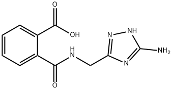 2-({[(5-Amino-1H-1,2,4-triazol-3-yl)methyl]-amino}carbonyl)benzoic acid Structure