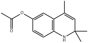 酢酸2,2,4-トリメチル-1,2-ジヒドロキノリン-6-イル 化学構造式