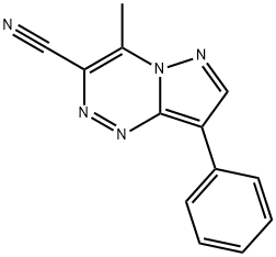 4-Methyl-8-phenylpyrazolo[5,1-c][1,2,4]triazine-3-carbonitrile Structure