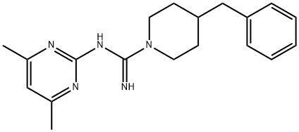 4-苄基-N-(4,6-二甲基嘧啶-2-基)哌啶-1-甲酰亚胺酰胺, 524057-32-7, 结构式