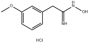 2-(3-Methoxyphenyl)acetamidoxime hydrochloride 结构式