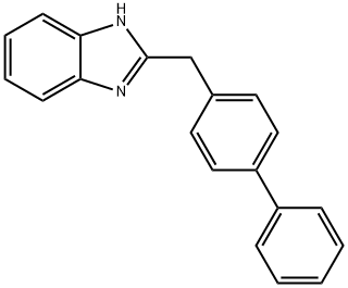 2-(联苯-4-基甲基)-1H-苯并咪唑 结构式