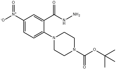 tert-Butyl 4-[2-(hydrazinecarbonyl)-4-nitrophenyl]piperazine-1-carboxylate,1242267-89-5,结构式