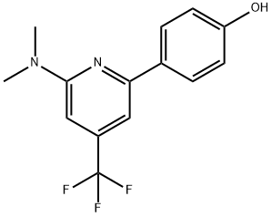 4-(6-Dimethylamino-4-trifluoromethyl-pyridin-2-yl) -phenol Structure