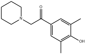 1-(4-Hydroxy-3,5-dimethylphenyl)-2-(piperidin-1-yl)ethan-1-one Structure