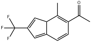 1-[4-Methyl-2-(trifluoromethyl)-3aH-inden-5-yl]-ethanone Structure