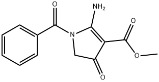 Methyl 2-amino-1-benzoyl-4-oxo-4,5-dihydro-1H-pyrrole-3-carboxylate Structure