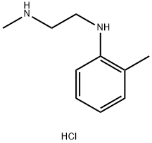 N-甲基-N'-(2-甲基苯基)乙烷-1,2-二胺盐酸盐 结构式