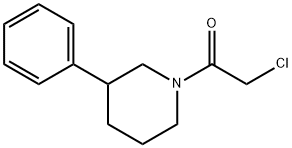 2-Chloro-1-(3-phenyl-piperidin-1-yl)-ethanone Structure