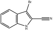 3-Bromo-1H-indole-2-carbonitrile Structure